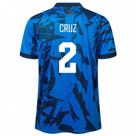 Kandiny Muži Salvádor Melvin Cruz #2 Modrá Dresy Hazai Csapatmez 24-26 Triĭká