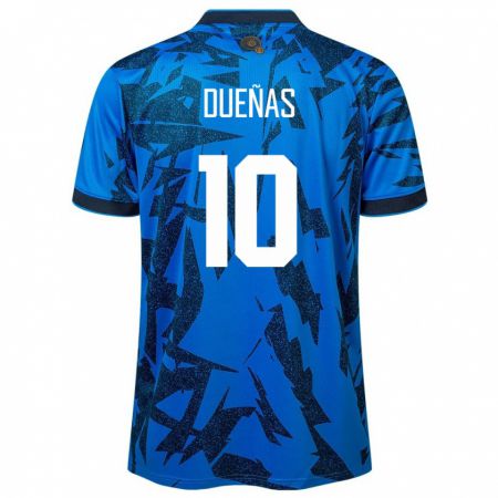 Kandiny Muži Salvádor Enrico Dueñas #10 Modrá Dresy Hazai Csapatmez 24-26 Triĭká