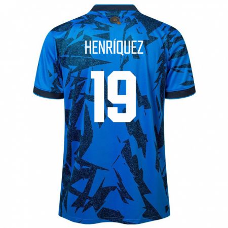 Kandiny Muži Salvádor Alejandro Henríquez #19 Modrá Dresy Hazai Csapatmez 24-26 Triĭká