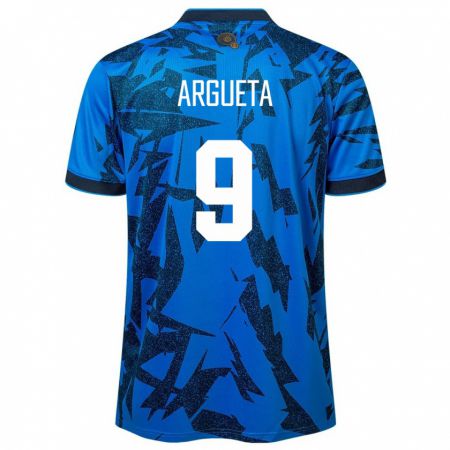 Kandiny Muži Salvádor Christopher Argueta #9 Modrá Dresy Hazai Csapatmez 24-26 Triĭká