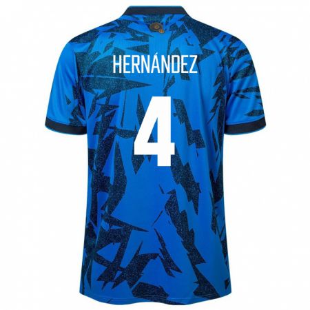 Kandiny Muži Salvádor Elaily Hernández #4 Modrá Dresy Hazai Csapatmez 24-26 Triĭká