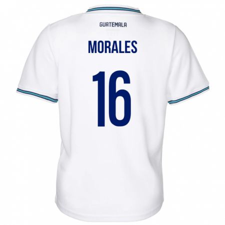 Kandiny Muži Guatemala José Morales #16 Biely Dresy Hazai Csapatmez 24-26 Triĭká