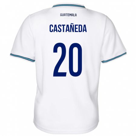 Kandiny Muži Guatemala Brayam Castañeda #20 Biely Dresy Hazai Csapatmez 24-26 Triĭká