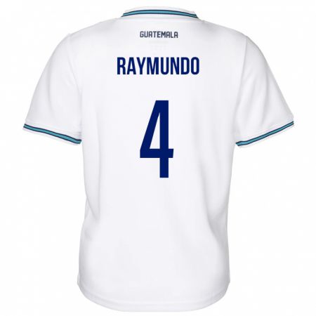 Kandiny Muži Guatemala Cristopher Raymundo #4 Biely Dresy Hazai Csapatmez 24-26 Triĭká