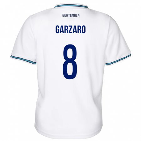 Kandiny Muži Guatemala Santiago Garzaro #8 Biely Dresy Hazai Csapatmez 24-26 Triĭká