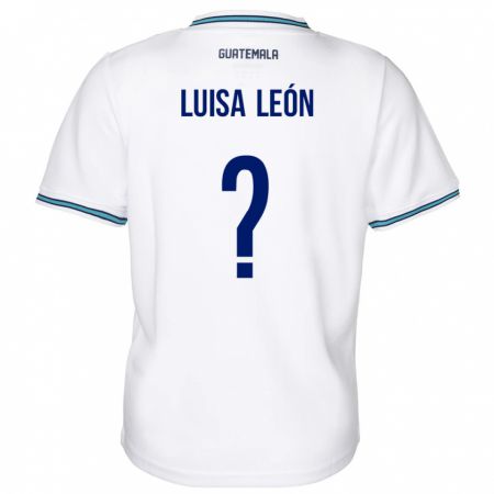Kandiny Muži Guatemala Luisa León #0 Biely Dresy Hazai Csapatmez 24-26 Triĭká