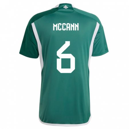 Kandiny Muži Severné Írsko Charlie Mccann #6 Zelená Dresy Hazai Csapatmez 24-26 Triĭká