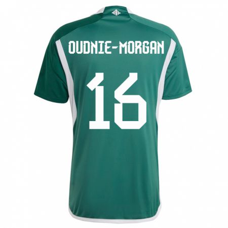 Kandiny Muži Severné Írsko Rio Oudnie-Morgan #16 Zelená Dresy Hazai Csapatmez 24-26 Triĭká
