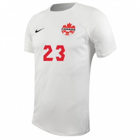Kandiny Muži Kanadské Liam Millar #23 Biely Dresy Idegenbeli Csapatmez 24-26 Triĭká