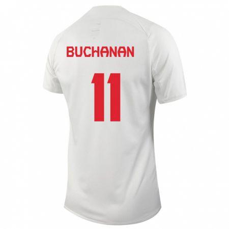 Kandiny Muži Kanadské Tajon Buchanan #11 Biely Dresy Idegenbeli Csapatmez 24-26 Triĭká