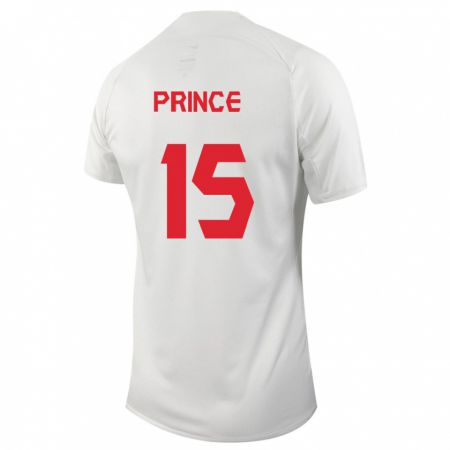 Kandiny Muži Kanadské Nichelle Prince #15 Biely Dresy Idegenbeli Csapatmez 24-26 Triĭká