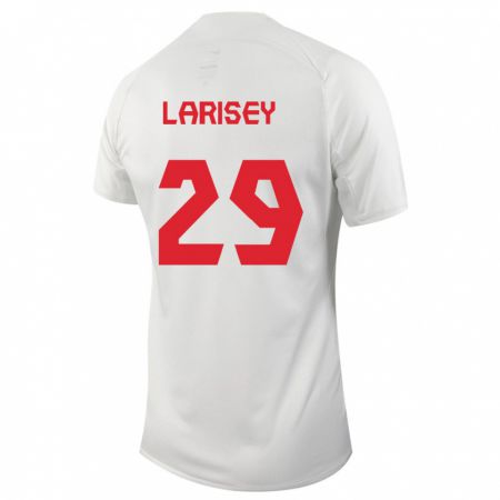 Kandiny Muži Kanadské Clarissa Larisey #29 Biely Dresy Idegenbeli Csapatmez 24-26 Triĭká