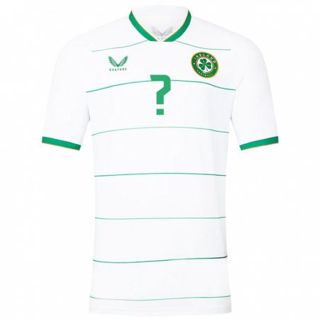 Kandiny Muži Írsko Niall Mcandrew #0 Biely Dresy Idegenbeli Csapatmez 24-26 Triĭká
