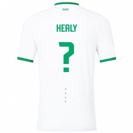 Kandiny Muži Írsko Matthew Healy #0 Biely Dresy Idegenbeli Csapatmez 24-26 Triĭká