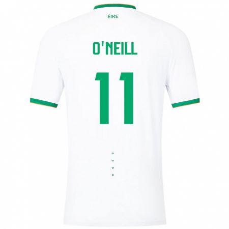 Kandiny Muži Írsko Ollie O'neill #11 Biely Dresy Idegenbeli Csapatmez 24-26 Triĭká
