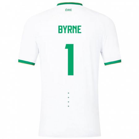 Kandiny Muži Írsko Reece Byrne #1 Biely Dresy Idegenbeli Csapatmez 24-26 Triĭká