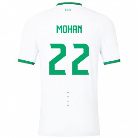Kandiny Muži Írsko Stephen Mohan #22 Biely Dresy Idegenbeli Csapatmez 24-26 Triĭká