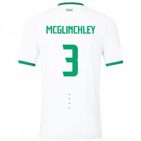 Kandiny Muži Írsko Harry Mcglinchley #3 Biely Dresy Idegenbeli Csapatmez 24-26 Triĭká