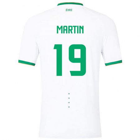 Kandiny Muži Írsko William Martin #19 Biely Dresy Idegenbeli Csapatmez 24-26 Triĭká