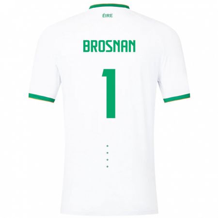 Kandiny Muži Írsko Courtney Brosnan #1 Biely Dresy Idegenbeli Csapatmez 24-26 Triĭká