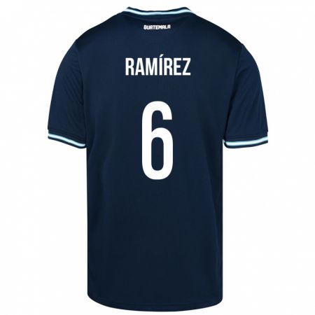 Kandiny Muži Guatemala Kevin Ramírez #6 Modrá Dresy Idegenbeli Csapatmez 24-26 Triĭká