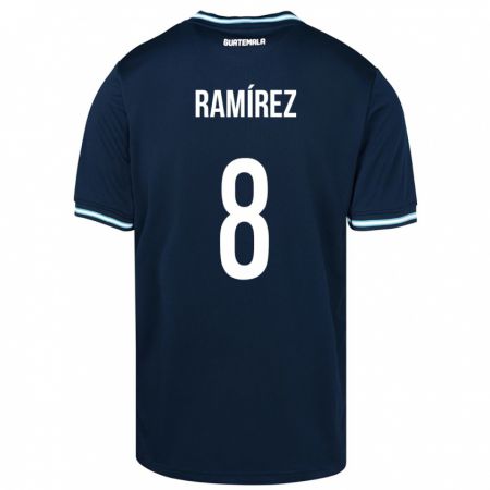 Kandiny Muži Guatemala Dennis Ramírez #8 Modrá Dresy Idegenbeli Csapatmez 24-26 Triĭká