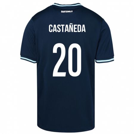 Kandiny Muži Guatemala Brayam Castañeda #20 Modrá Dresy Idegenbeli Csapatmez 24-26 Triĭká