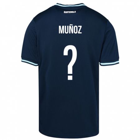 Kandiny Muži Guatemala Rudy Muñoz #0 Modrá Dresy Idegenbeli Csapatmez 24-26 Triĭká