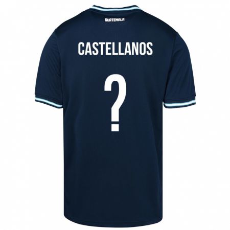 Kandiny Muži Guatemala Jezmin Castellanos #0 Modrá Dresy Idegenbeli Csapatmez 24-26 Triĭká