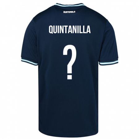 Kandiny Muži Guatemala Anayelli Quintanilla #0 Modrá Dresy Idegenbeli Csapatmez 24-26 Triĭká