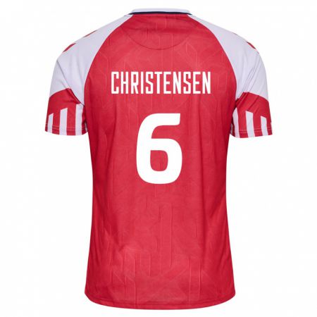 Kandiny Ženy Dánske Andreas Christensen #6 Červená Dresy Hazai Csapatmez 24-26 Triĭká