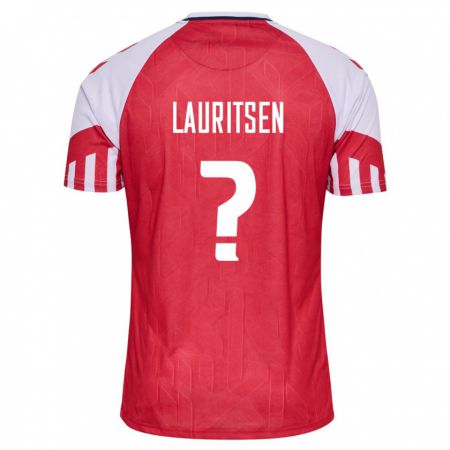 Kandiny Ženy Dánske Mads Lauritsen #0 Červená Dresy Hazai Csapatmez 24-26 Triĭká