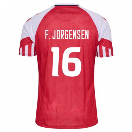 Kandiny Ženy Dánske Filip Jorgensen #16 Červená Dresy Hazai Csapatmez 24-26 Triĭká