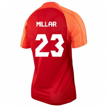 Kandiny Ženy Kanadské Liam Millar #23 Oranžová Dresy Hazai Csapatmez 24-26 Triĭká