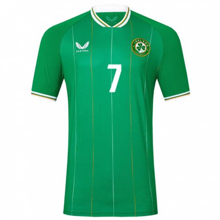 Kandiny Ženy Írsko Rory Finneran #7 Zelená Dresy Hazai Csapatmez 24-26 Triĭká