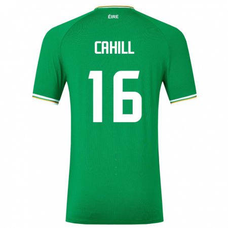Kandiny Ženy Írsko Killian Cahill #16 Zelená Dresy Hazai Csapatmez 24-26 Triĭká