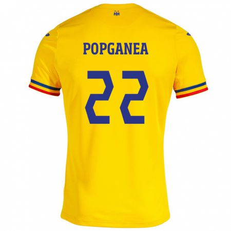 Kandiny Ženy Rumunsko Mirela Pop-Ganea #22 Žltá Dresy Hazai Csapatmez 24-26 Triĭká