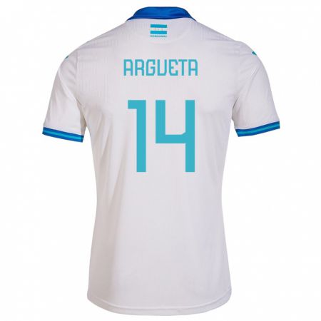 Kandiny Ženy Honduras Carlos Argueta #14 Biely Dresy Hazai Csapatmez 24-26 Triĭká
