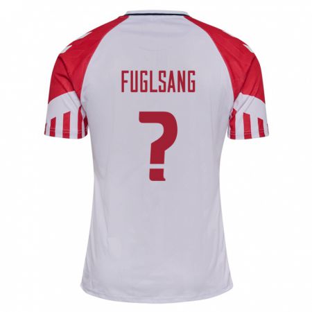 Kandiny Ženy Dánske Adam Fuglsang #0 Biely Dresy Idegenbeli Csapatmez 24-26 Triĭká