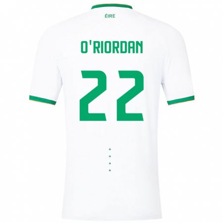 Kandiny Ženy Írsko Connor O'riordan #22 Biely Dresy Idegenbeli Csapatmez 24-26 Triĭká