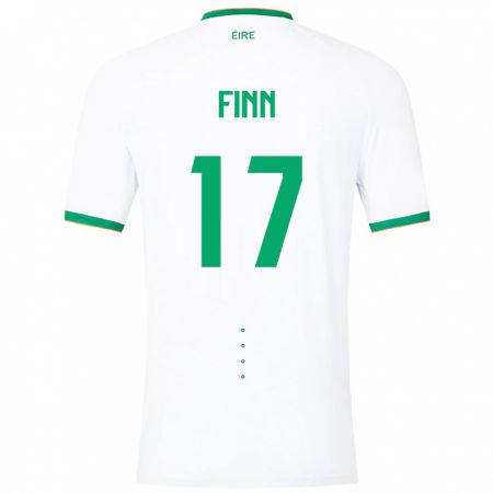Kandiny Ženy Írsko Jamie Finn #17 Biely Dresy Idegenbeli Csapatmez 24-26 Triĭká