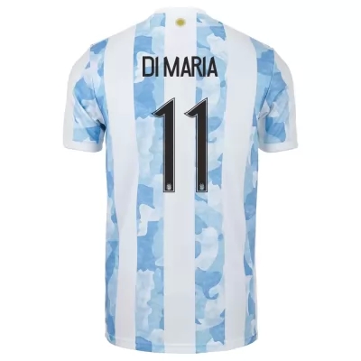 Deti Argentínske národné futbalové mužstvo Angel Di Maria #11 Domáci Modrá Biela Dresy 2021 Košele Dres