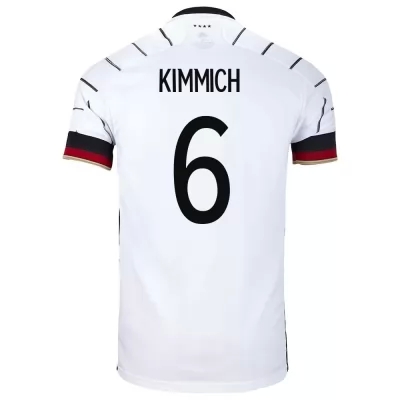 Ženy Nemecké národné futbalové mužstvo Joshua Kimmich #6 Domáci Červená Dresy 2021 Košele Dres