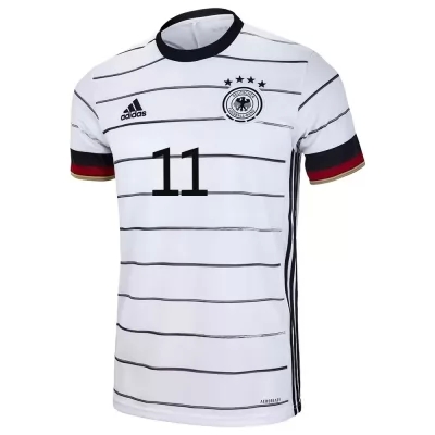 Ženy Nemecké Národné Futbalové Mužstvo Timo Werner #11 Domáci Biely Dresy 2021 Košele Dres
