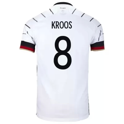 Ženy Nemecké národné futbalové mužstvo Toni Kroos #8 Domáci Biely Dresy 2021 Košele Dres