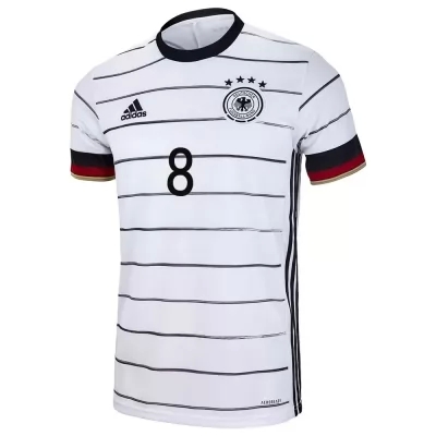 Ženy Nemecké Národné Futbalové Mužstvo Toni Kroos #8 Domáci Biely Dresy 2021 Košele Dres