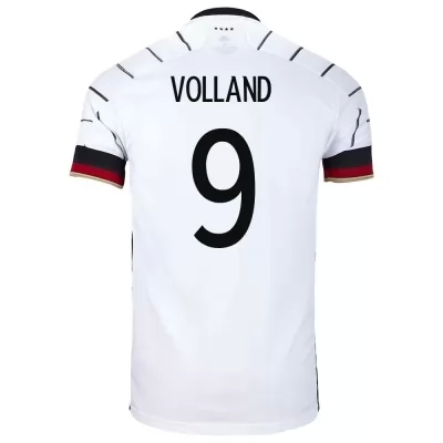 Muži Nemecké národné futbalové mužstvo Kevin Volland #9 Domáci Biely Dresy 2021 Košele Dres