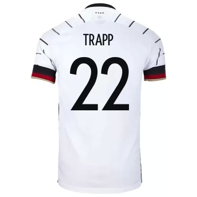 Deti Nemecké národné futbalové mužstvo Kevin Trapp #22 Domáci Biely Dresy 2021 Košele Dres