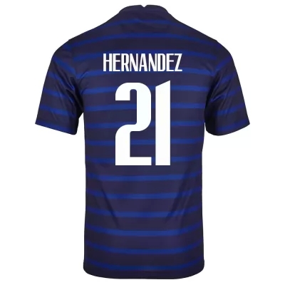 Muži Francúzske národné futbalové mužstvo Lucas Hernandez #21 Domáci Tmavomodrá Dresy 2021 Košele Dres