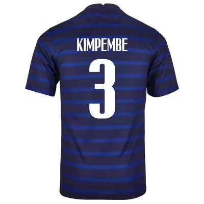 Muži Francúzske národné futbalové mužstvo Presnel Kimpembe #3 Domáci Tmavomodrá Dresy 2021 Košele Dres